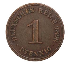 1 пфенниг 1898 года A Германия — Фото №1