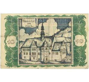 10 пфеннигов 1921 года Германия — город Брауншвейг (Нотгельд) — Фото №2