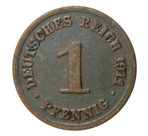 1 пфенниг 1911 года D Германия — Фото №1