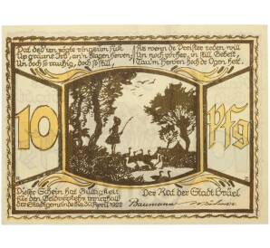 10 пфеннигов 1922 года Германия — город Брюэль (Нотгельд) — Фото №2