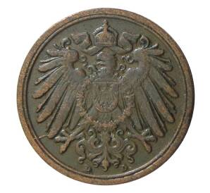 1 пфенниг 1911 года D Германия — Фото №2