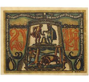 20 пфеннигов 1921 года Германия — город Гросбрайтенбах (Нотгельд) — Фото №1