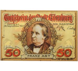 50 пфеннигов 1921 года Германия — город Айленбург (Нотгельд) — Фото №2