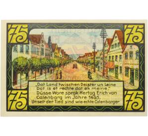 75 пфеннигов 1921 года Германия — город Эльдагзен (Нотгельд) — Фото №1