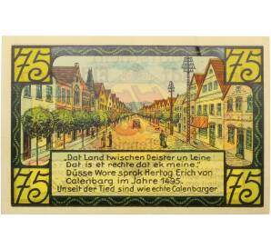 75 пфеннигов 1921 года Германия — город Эльдагзен (Нотгельд) — Фото №1