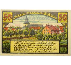 50 пфеннигов 1921 года Германия — город Эльдагзен (Нотгельд) — Фото №1
