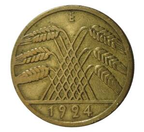 10 рейхспфеннигов 1924 года E Германия — Фото №1