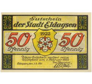 50 пфеннигов 1921 года Германия — город Эльдагзен (Нотгельд) — Фото №2