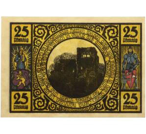 25 пфеннигов 1921 года Германия — город Лобеда (Нотгельд) — Фото №1