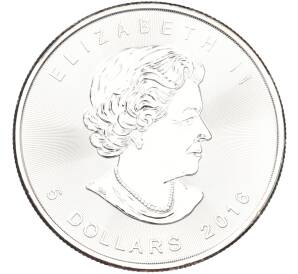 5 долларов 2016 года Канада «Кленовый лист» — Фото №2