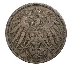 10 пфеннигов 1900 года G Германия — Фото №2