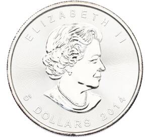 5 долларов 2014 года Канада «Кленовый лист» — Фото №2