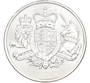 2 фунта 2024 года Великобритания «Королевский герб» — Фото №1