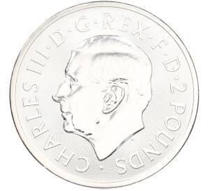 2 фунта 2024 года Великобритания «Королевский герб» — Фото №2