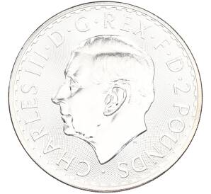 2 фунта 2025 года Великобритания «Британия» — Фото №2