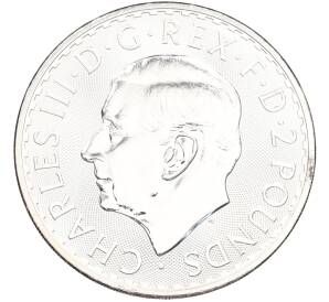 2 фунта 2025 года Великобритания «Британия» — Фото №2