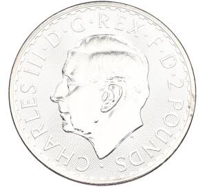 2 фунта 2025 года Великобритания «Британия» — Фото №2