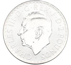 2 фунта 2025 года Великобритания «Британия» — Фото №2