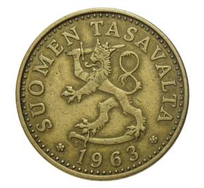 20 пенни 1963 года S Финляндия — Фото №1