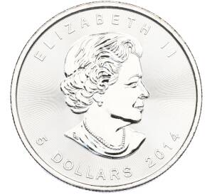 5 долларов 2014 года Канада «Кленовый лист» — Фото №2