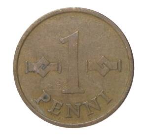 1 пенни 1968 года Финдяндия — Фото №2