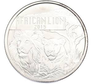 5000 франков 2015 года Бурунди «Африканский лев» — Фото №1