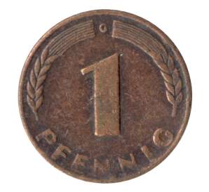 1 пфенниг 1948 года G Германия — Фото №2