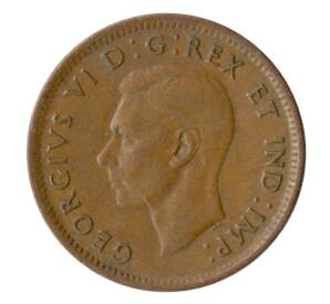 1 цент 1947 года Канада — Фото №2