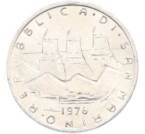 1 лира 1976 года Сан-Марино «Республика» — Фото №2