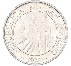 2 лиры 1974 года Сан-Марино «Жук» — Фото №2