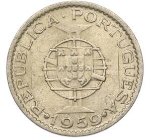 1 эскудо 1959 года Португальская Индия — Фото №1