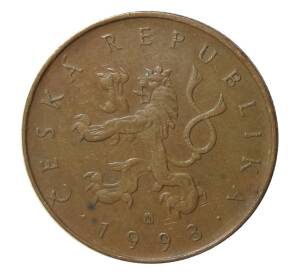 10 крон 1993 года Чехия — Фото №1