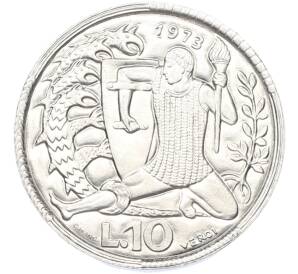 10 лир 1973 года Сан-Марино — Фото №1