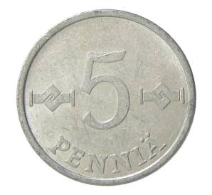 5 пенни 1980 года Финляндия — Фото №2