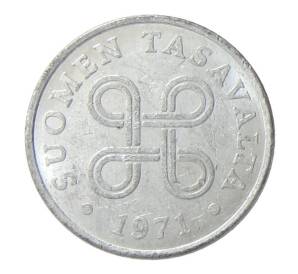 1 пенни 1971 года Финляндия — Фото №1