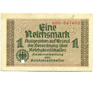 1 рейхсмарка 1939 года Германия (Для оккупированных территорий) — Фото №1