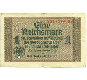1 рейхсмарка 1939 года Германия (Для оккупированных территорий) — Фото №1