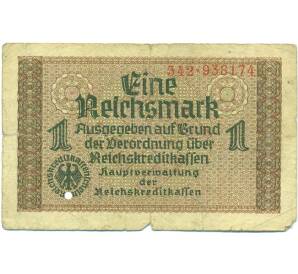 1 рейхсмарка 1939 года Германия (Для оккупированных территорий) — Фото №1