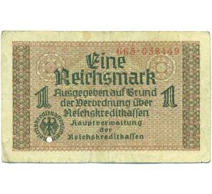 1 рейхсмарка 1939 года Германия (Для оккупированных территорий) — Фото №1