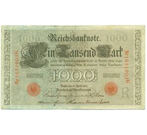 1000 марок 1910 года Германия — Фото №1