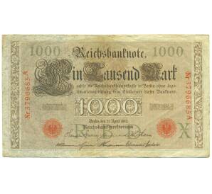 1000 марок 1910 года Германия — Фото №1