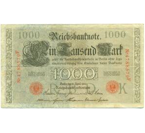 1000 марок 1910 года Германия — Фото №1