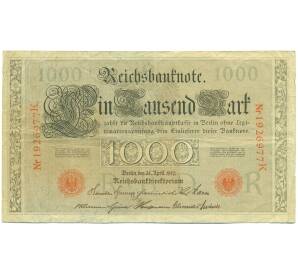 1000 марок 1910 года Германия — Фото №1
