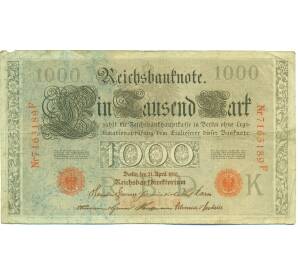 1000 марок 1910 года Германия — Фото №1
