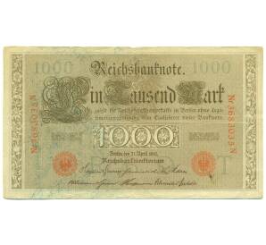 1000 марок 1910 года Германия — Фото №1