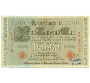1000 марок 1910 года Германия — Фото №1