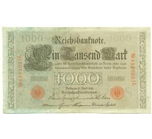 1000 марок 1910 года Германия — Фото №1