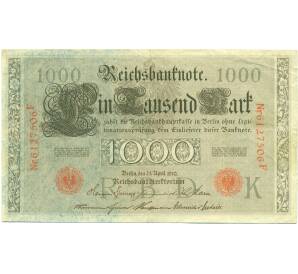 1000 марок 1910 года Германия — Фото №1