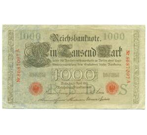1000 марок 1910 года Германия — Фото №1