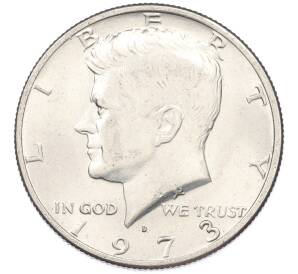 1/2 доллара (50 центов) 1973 года D США — Фото №1